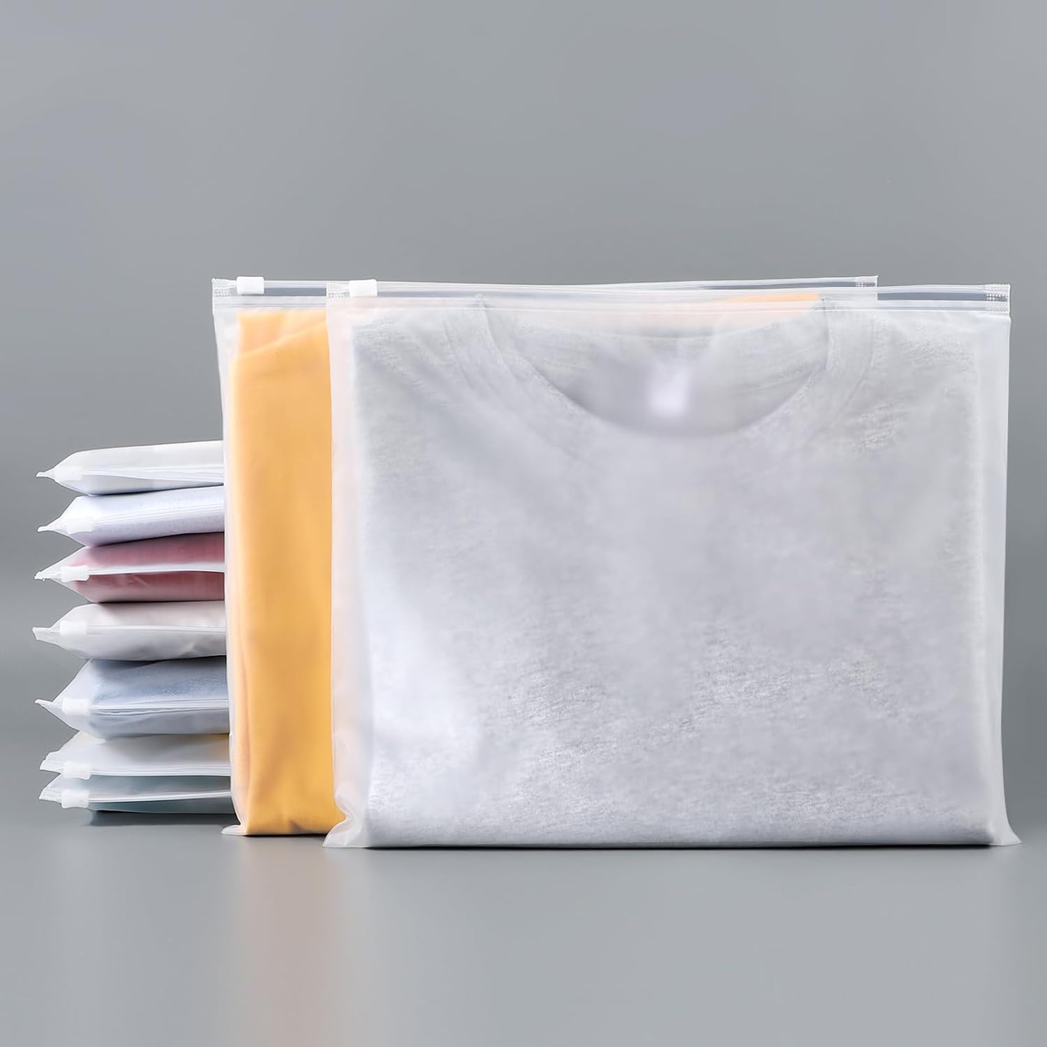 Bolsa Transparente con Cremallera para Ropa - BOLSASYMASBCN.COM