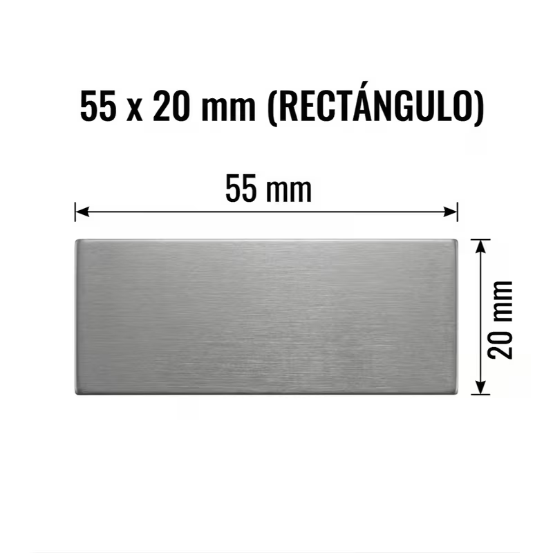 500 Etiquetas Adhesivas Plateadas 'Deseo que te guste', 5,5 x 2 cm