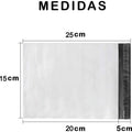 Bolsas para Envíos Autoadhesivos 100/1000 Unidades, Blancas, Impermeables e Resistentes, Plástico Reciclado, Sobres para envio de ropa y de embalaje