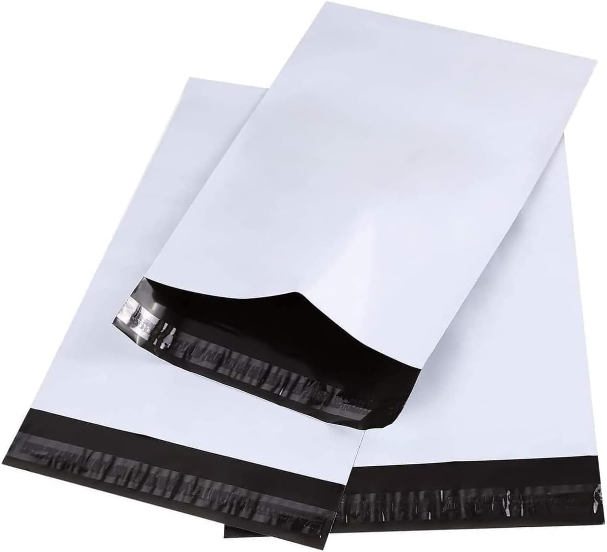 Bolsas para Envíos Autoadhesivos 100/1000 Unidades, Blancas, Impermeables e Resistentes, Plástico Reciclado, Sobres para envio de ropa y de embalaje