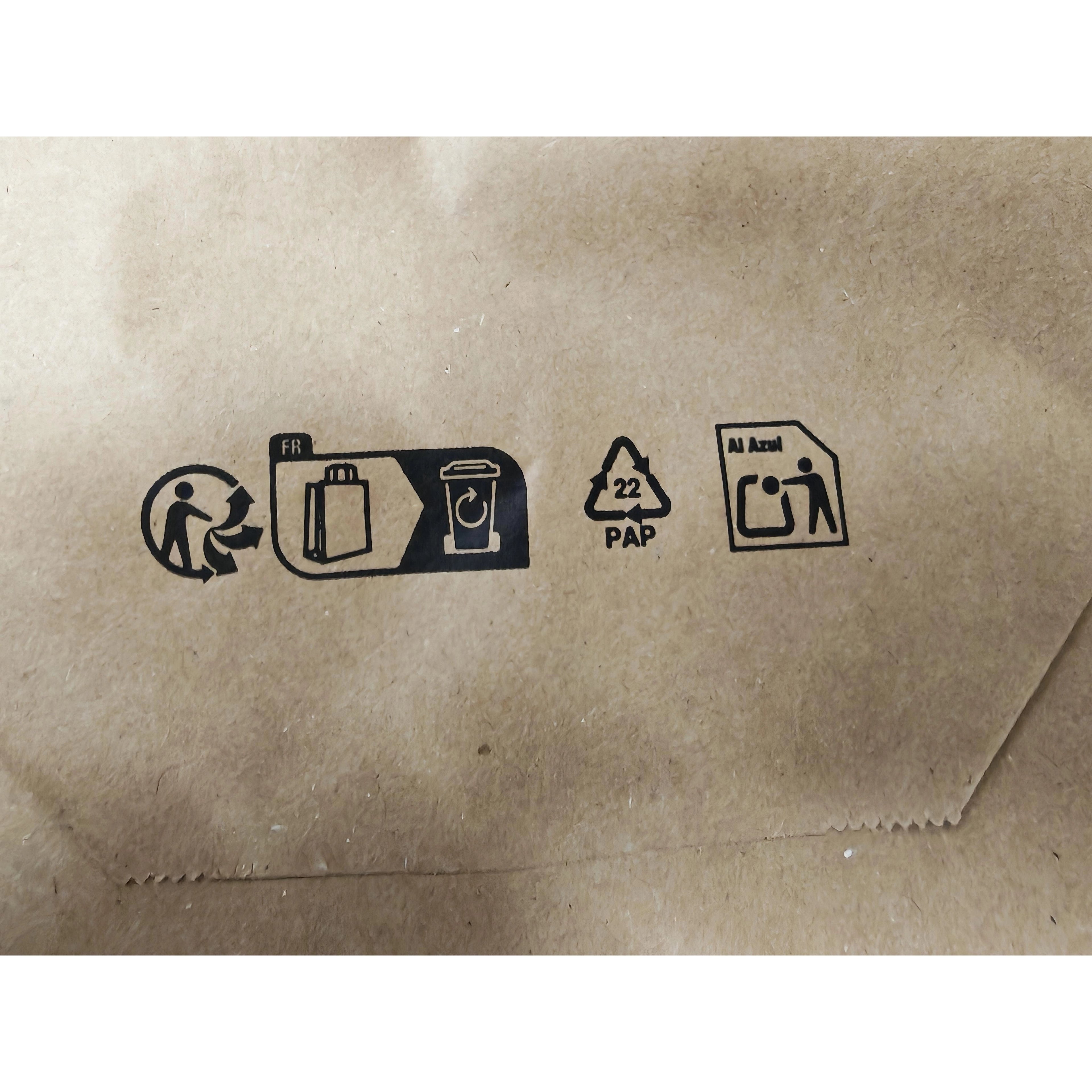 Bolsas de Papel Kraft Marrón con Asas Rizadas 90g-110g Reutilizables para Regalos, Compras y Tiendas