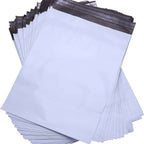 Bolsas de Envío Autoadhesivas Blancas, 100/1000 Unidades - BOLSA ENVIO Impermeable y Resistente de Plástico Reciclado para Embalaje de Ropa