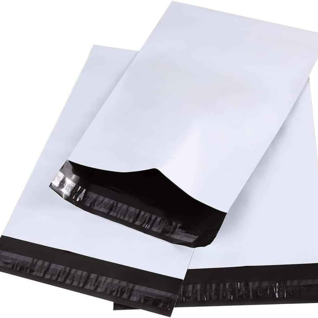 Bolsas de Envío Autoadhesivas Blancas Impermeables, 100 o 1000 Unidades, Bolsas para Envíos de Ropa y Ecommerce