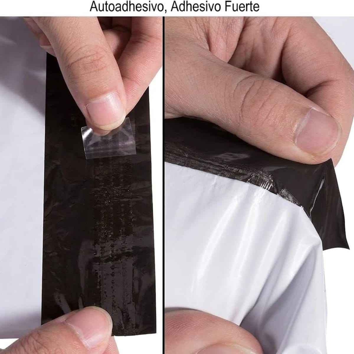 Bolsas de Envío Autoadhesivas Blancas, 100/1000 Unidades - BOLSA ENVIO Impermeable y Resistente de Plástico Reciclado para Embalaje de Ropa - BOLSASYMASBCN.COM