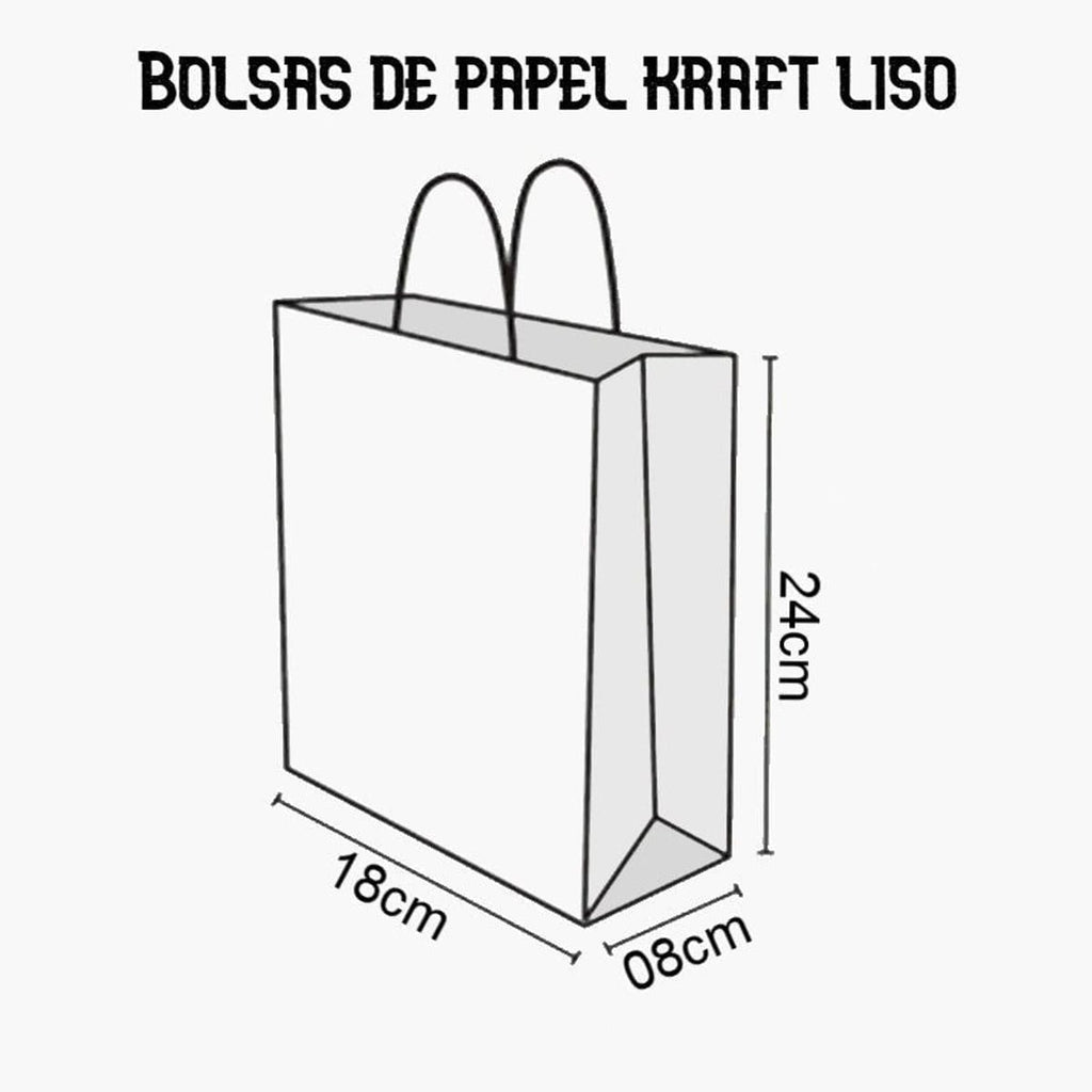 Bolsas de Papel Kraft Marrón con Asas Rizadas 90g-110g Reutilizables para Regalos, Compras y Tiendas