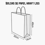 Bolsas de Papel Kraft Marrón con Asas Rizadas 90g-110g Reutilizables para Regalos, Compras y Tiendas