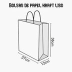 Bolsas de Papel Kraft Marrón con Asas Rizadas Reutilizables para Tiendas, Compras, Regalos y Take Away