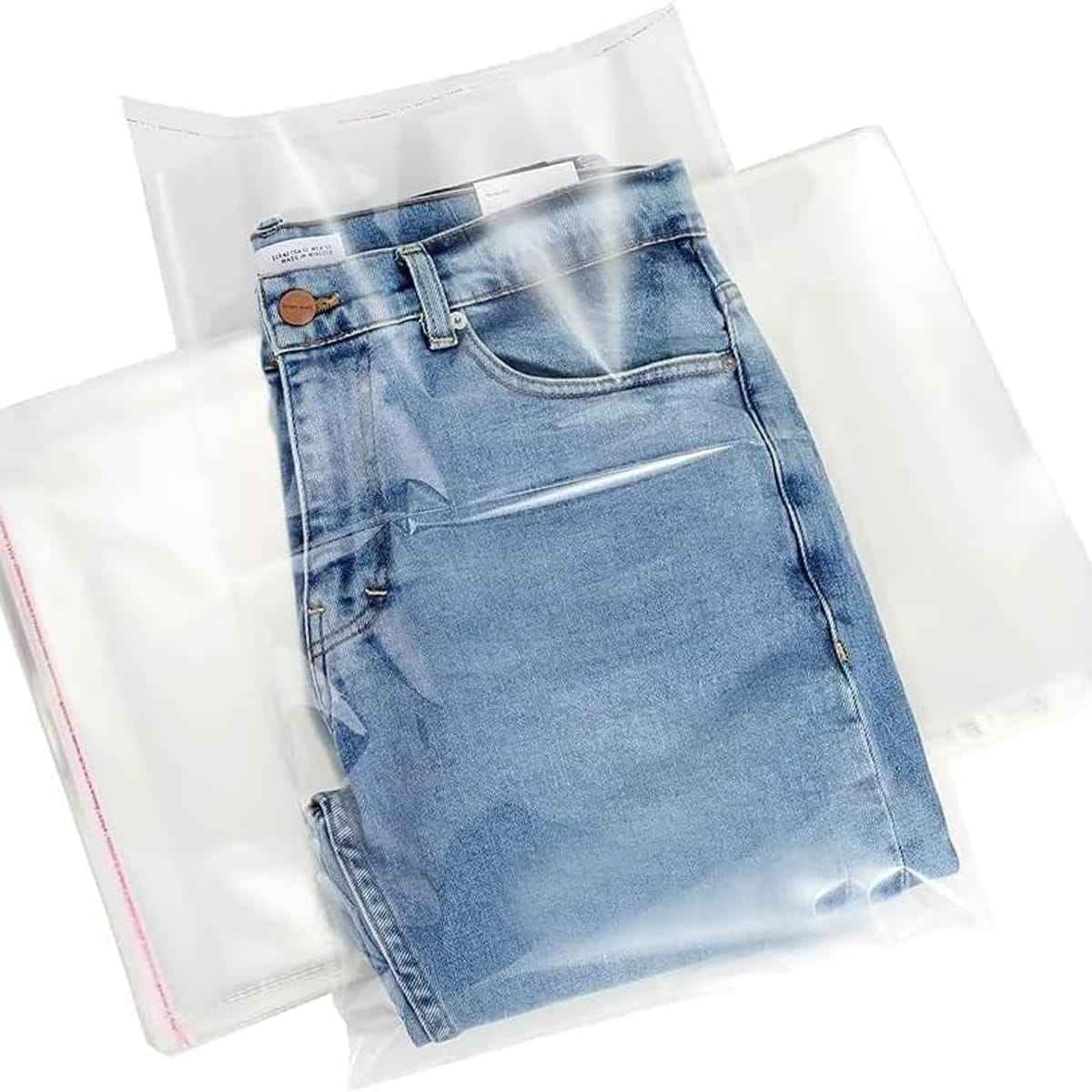 Bolsas de Plástico Transparentes con Solapa Adhesiva, Bolsas Celofán Autoadhesivas OPP, Bolsas para Embalaje, Envíos y Almacenamiento, Pack de 100 uds – Varias Medidas Disponibles - BOLSASYMASBCN.COM