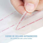 Bolsas de Plástico Transparentes con Solapa Adhesiva, Bolsas Celofán Autoadhesivas OPP, Bolsas para Embalaje, Envíos y Almacenamiento, Pack de 100 uds – Varias Medidas Disponibles - BOLSASYMASBCN.COM