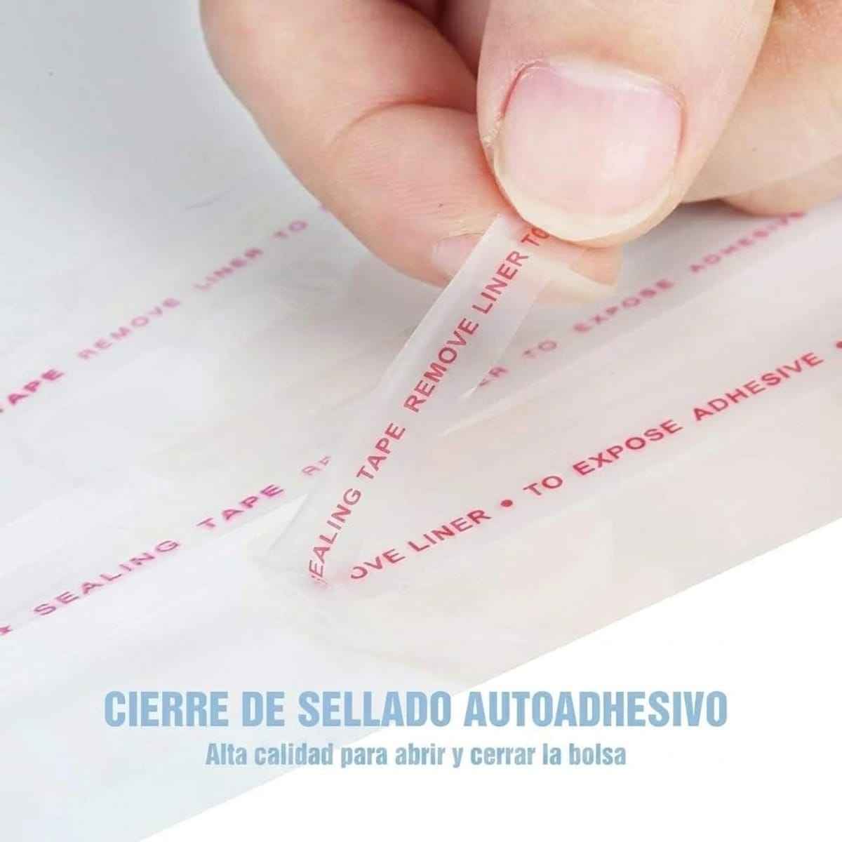 Bolsas de Plástico Transparentes con Solapa Adhesiva, Bolsas Celofán Autoadhesivas OPP, Bolsas para Embalaje, Envíos y Almacenamiento, Pack de 100 uds – Varias Medidas Disponibles - BOLSASYMASBCN.COM