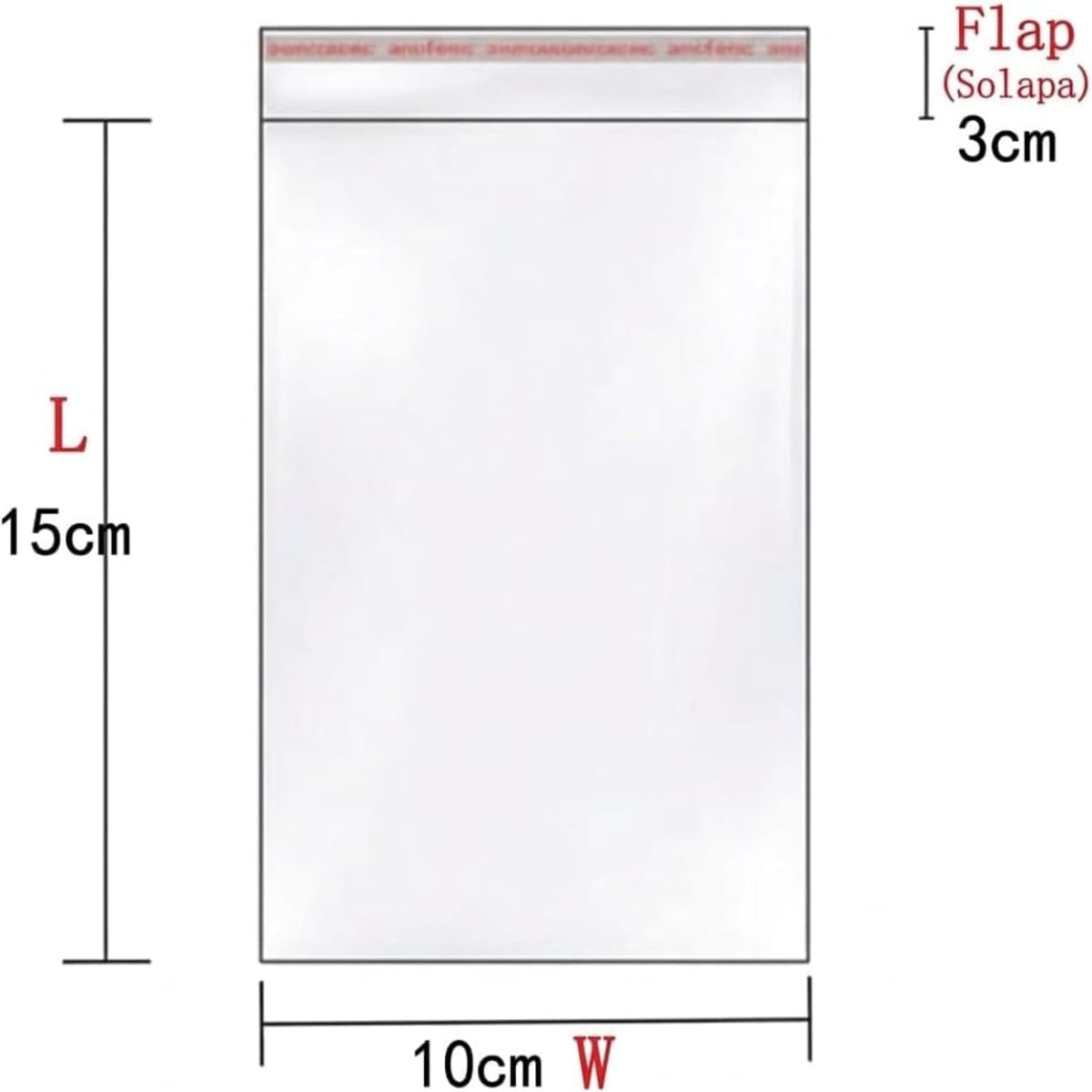 Bolsas de Plástico Transparentes con Solapa Adhesiva, Bolsas Celofán Autoadhesivas OPP, Bolsas para Embalaje, Envíos y Almacenamiento, Pack de 100 uds – Varias Medidas Disponibles - BOLSASYMASBCN.COM