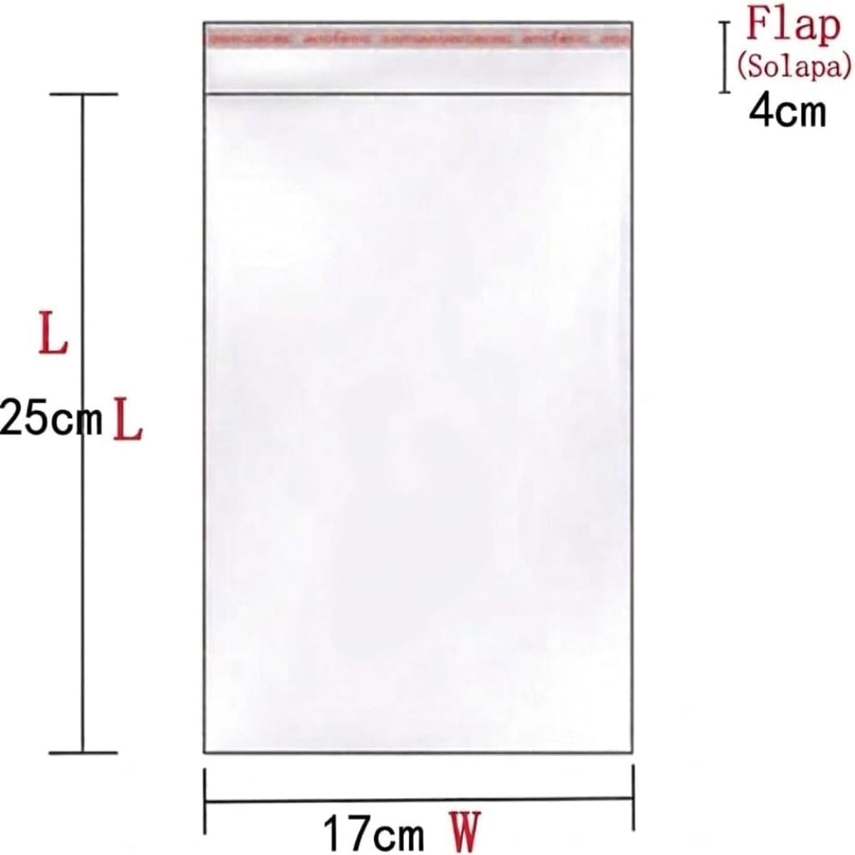 Bolsas de Plástico Transparentes con Solapa Adhesiva, Bolsas Celofán Autoadhesivas OPP, Bolsas para Embalaje, Envíos y Almacenamiento, Pack de 100 uds – Varias Medidas Disponibles - BOLSASYMASBCN.COM