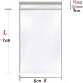 Bolsas de Plástico Transparentes con Solapa Adhesiva, Bolsas Celofán Autoadhesivas OPP, Bolsas para Embalaje, Envíos y Almacenamiento, Pack de 100 uds – Varias Medidas Disponibles - BOLSASYMASBCN.COM