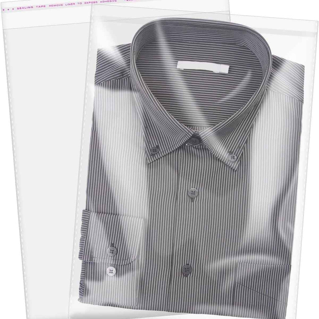 Bolsas de Plástico Transparentes con Solapa Adhesiva, Bolsas Celofán Autoadhesivas OPP, Bolsas para Embalaje, Envíos y Almacenamiento, Pack de 100 uds – Varias Medidas Disponibles - BOLSASYMASBCN.COM