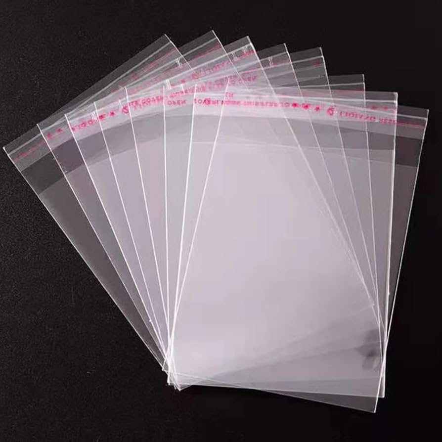 Bolsas de Plástico Transparentes con Solapa Adhesiva, Bolsas para Embalaje, Envíos y Almacenamiento, Pack de 100 uds – Varias Medidas Disponibles - BOLSASYMASBCN.COM