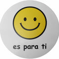 500 Etiquetas Adhesivas  'Es Para Ti'   40mm Redondas con Emoji Sonriente