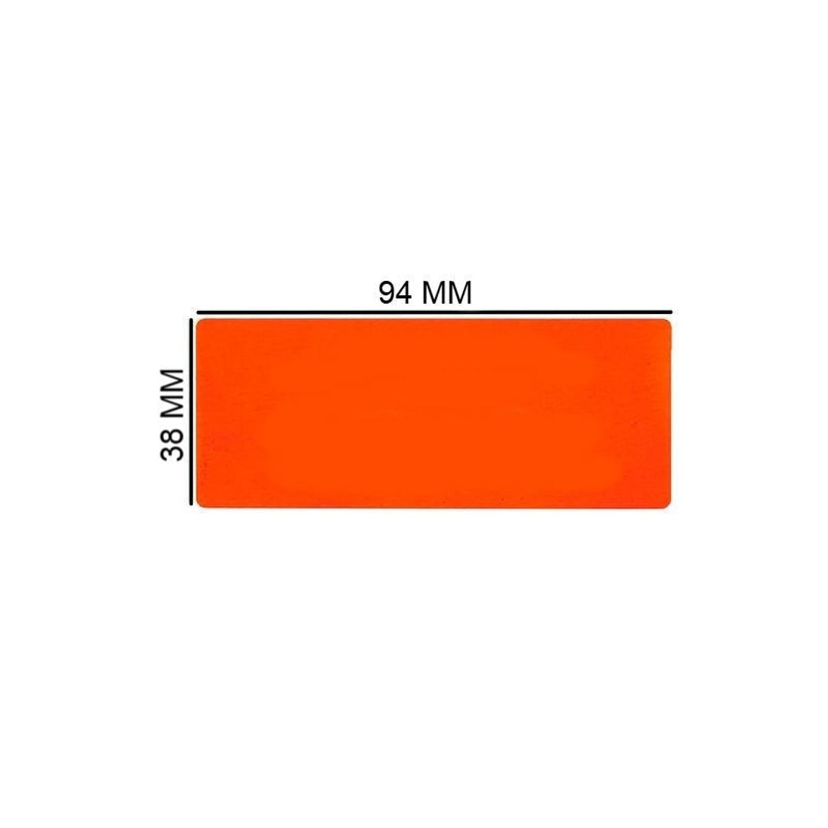 Etiquetas Adhesivas Contiene Albarán Naranjas 94x38mm, Pack 250 Etiquetas para Envíos, Logística y Embalaje