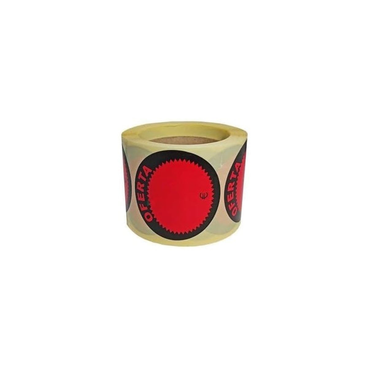 Etiquetas Adhesivas de Oferta 50mm, Pack 500 Pegatinas Rojas y Negras para Precios, Rebajas y Promociones