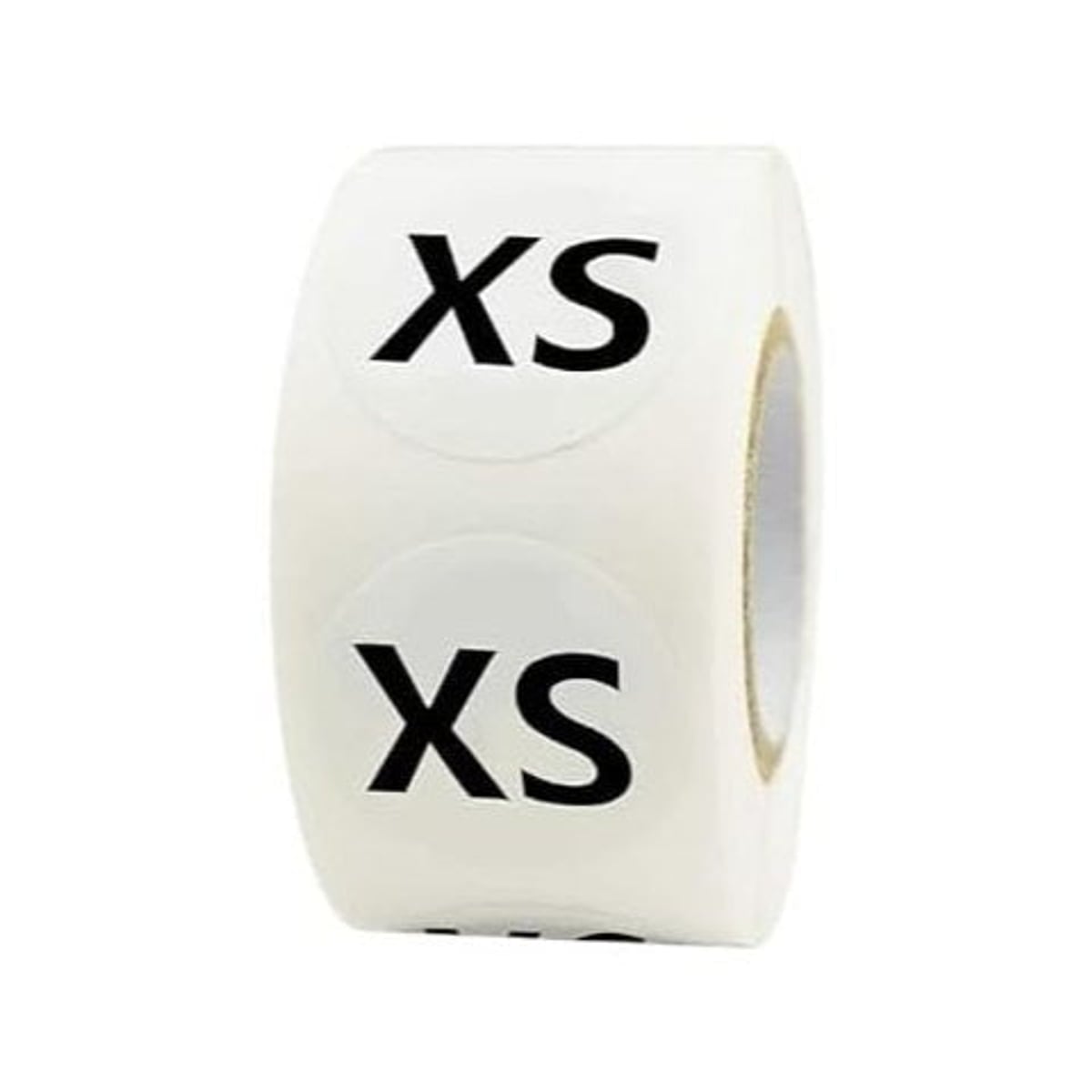 Etiquetas Adhesivas de Talla para Ropa XS-XXXL 20mm, Pack 1000 Pegatinas Redondas para Camisetas, Pantalones y Prendas XS