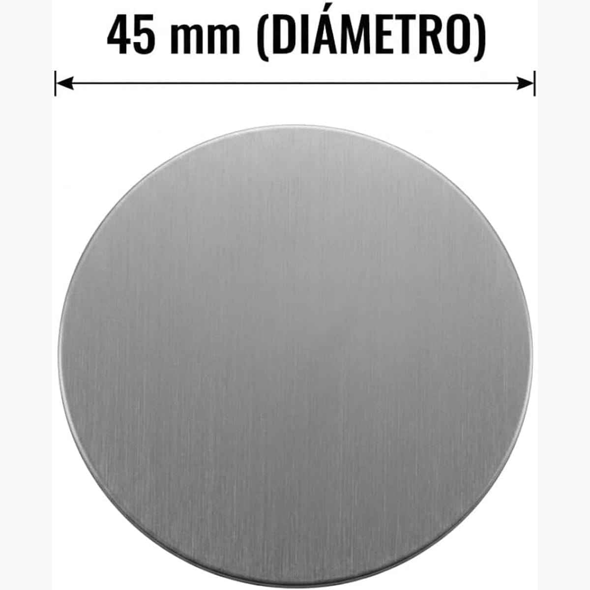 Etiquetas Adhesivas Plateadas 45mm sin Texto, Pack 400 Pegatinas Redondas para Packaging, Regalos y Personalización