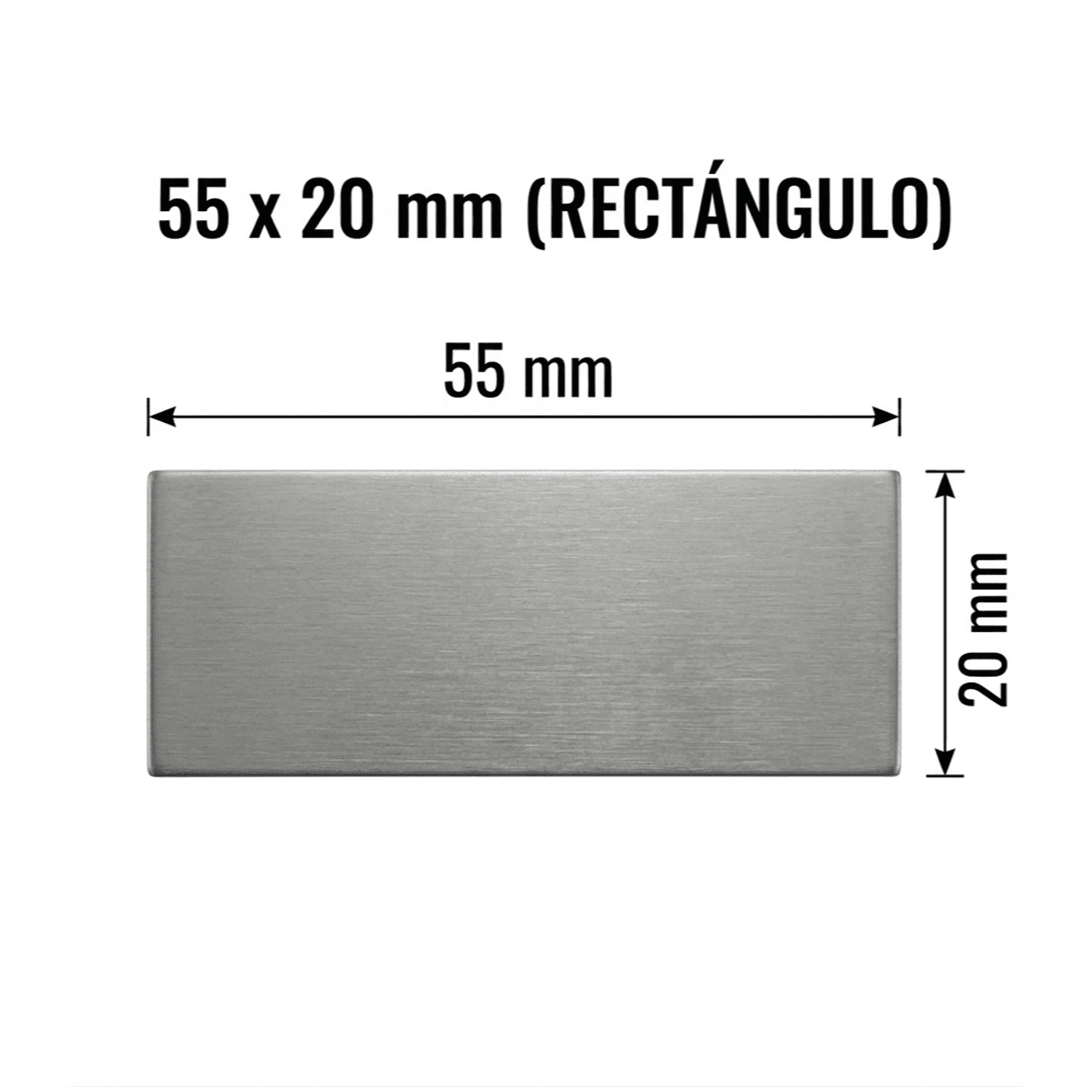 Etiquetas Adhesivas Plateadas "Deseo que te Guste", Pegatinas para Joyería, Regalos y Packaging 55x20 mm, Rollo 500 Uds