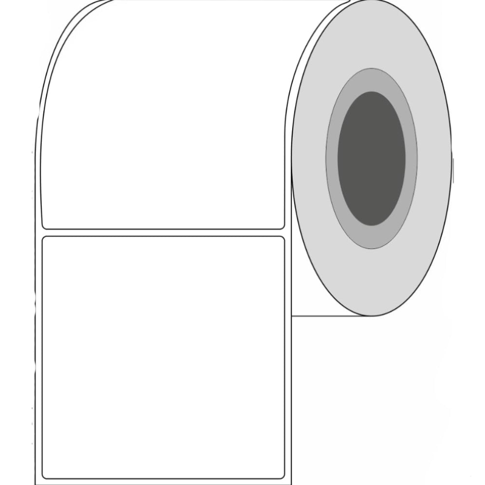 Etiquetas Térmicas Adhesiva Directas 100x100mm – 500Etiquetas Por Rollos – Núcleo 40 mm, Diámetro 95 mm - BOLSASYMASBCN.COM