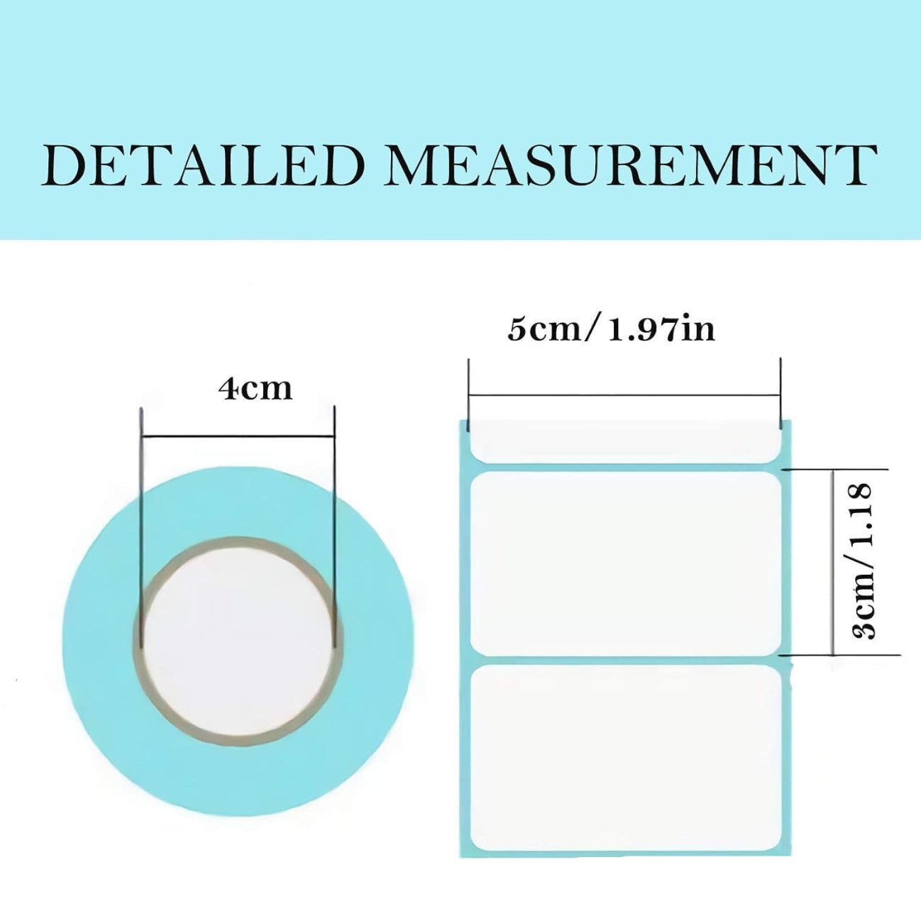 Etiquetas Térmicas Adhesiva Directas 50x30mm – 1000Etiquetas Por Rollos – Núcleo 40 mm, Diámetro 85 mm - BOLSASYMASBCN.COM