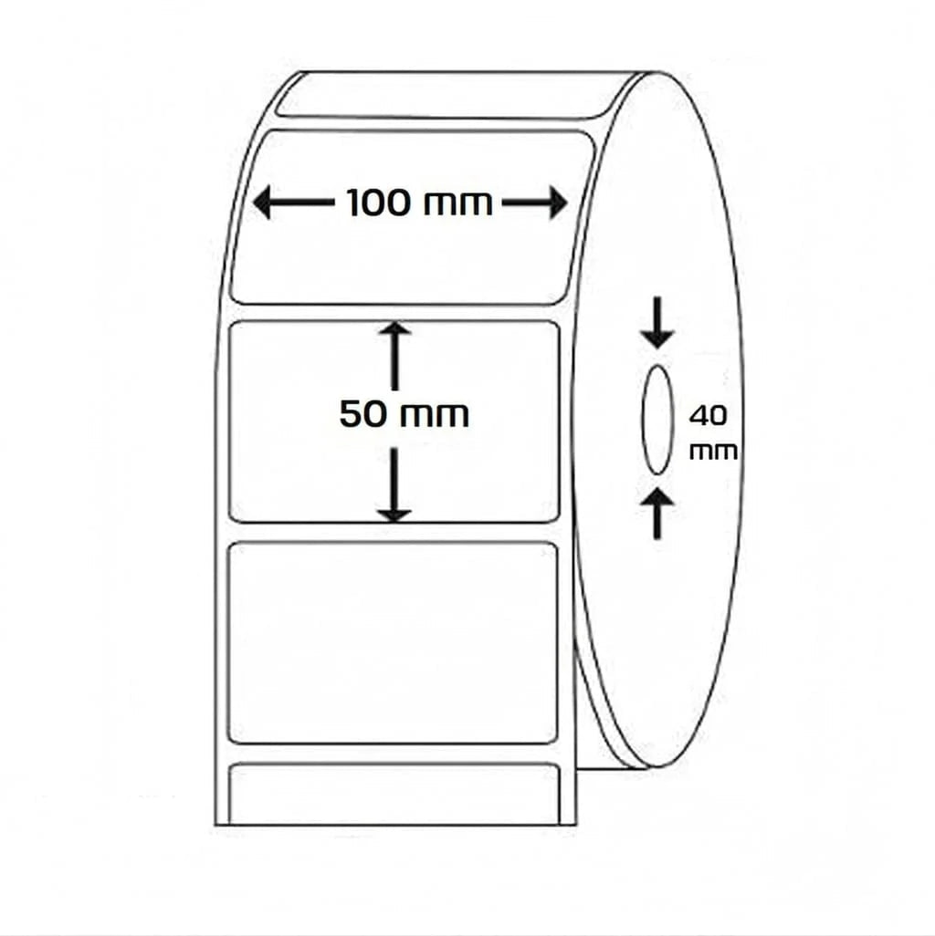 Etiquetas Térmicas Adhesivas Directas, Papel Térmico Adhesivo de Alta Calidad, Varias Medidas Disponibles, Para Impresoras Térmicas, Etiquetas de Envío, Logística y Almacenaje - BOLSASYMASBCN.COM