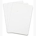 Tarjetas para Joyería Kraft y Blancas 5x9cm, Pack 400 Etiquetas de Exhibición para Collares, Pendientes y Bisutería Blanco