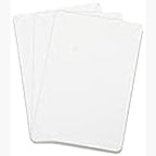 Tarjetas para Joyería Kraft y Blancas 5x9cm, Pack 400 Etiquetas de Exhibición para Collares, Pendientes y Bisutería Blanco